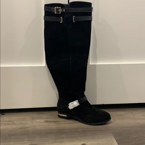 Over the knee wide calf riding boots